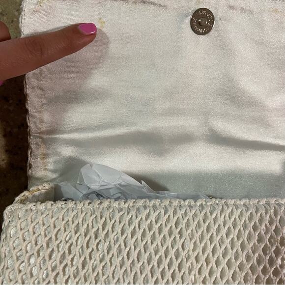 Lulus Pearls and Iridescent Flowers Purse - Picture 3 of 6